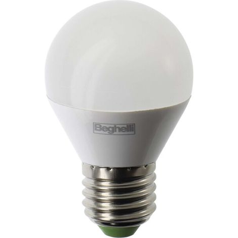 BEGHELLI LED SFERA E27 5W 56826 CALDA 3000K PLAST - 10 pezzi