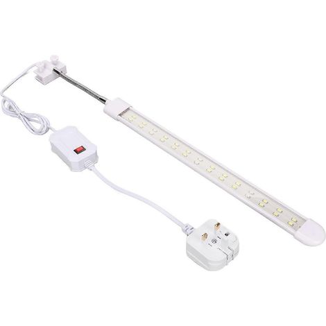 Lampe LED à pince pour aquarium, 2 rangées, lumière bleue et blanche, haute pénétration, réglable, en U (1/3)