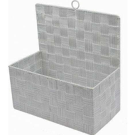 Cleafe - Cestino Porta Oggetti Cesto Tessuto Grigio Chiaro Organizer Multiuso Casa 79090 - (1/2)