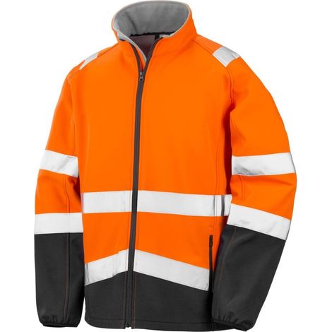 Veste haute visibilité Softshell Result HIGH VIZ Orange Fluo 3XL