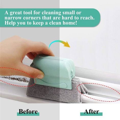 Brosse de nettoyage pour rainures de fenêtre 3 brosses pour angles et interstices brosses pour châssis de fenêtre salle de bain (1/4)