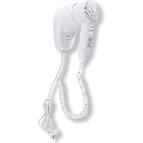 Asciugacapelli Phon Elettrico da Parete a Pistola in Abs Bianco Mediclinics Sc0010