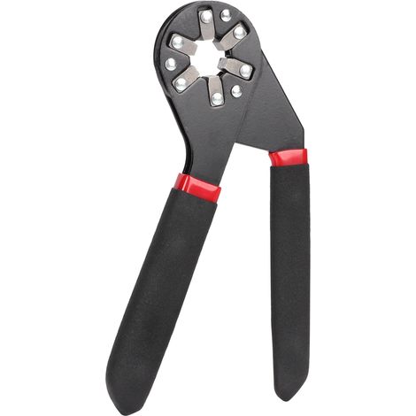 Pince multifonction à six pans creux, en acier à haute teneur en carbone, noire, 15 cm (6 pouces). (1/5)