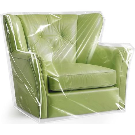 CCYKXAHousse de Chaise d'extérieur imperméable, Housses de Chaise Patio Transparentes, Housse Meuble en Plastique Anti-poussière-Transparente (1/5)