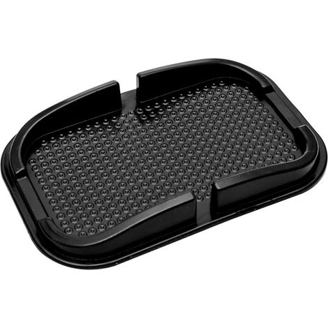 Support téléphone voiture silicone antidérapant, tapis multifonction tableau bord, range GPS lunettes rouge lèvres stylos monnaie (1/5)