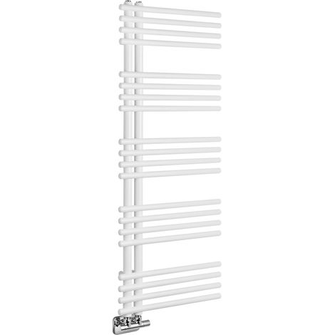 Radiateur de salle de bain NYMPHA 500x1250mm, blanc mat (1/4)