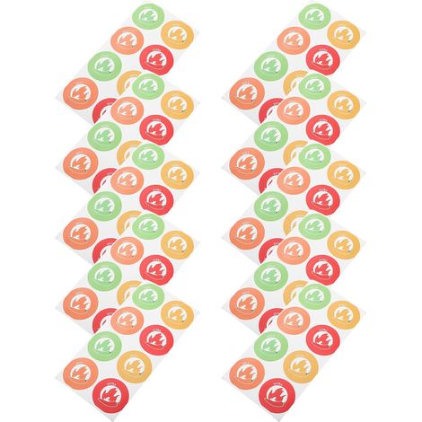 Weiß 10 Rollen mit 500 Stück Je Rolle Klebeetiketten zum (1/5)