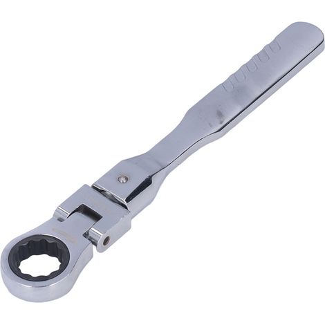 Clé à cliquet 8 pièces, tête flexible 180° en acier allié, kit d'outillage pour entretien de tuyauterie (1/5)