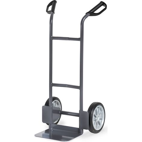 Fetra Stahlrohrkarre Höhe 1150 mm Schaufel 250x320mm 200kg Tragkraft mit ESD-Vollgummibereifung