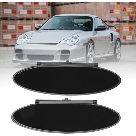 Schwarze Sonnenblenden, Spiegelkappen (2er-Set) für Porsche 996/997-911, 986/987 Boxster, Cayman (1/5)