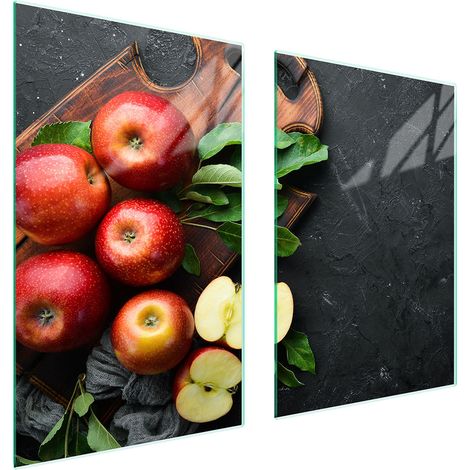 GLASSCHUTZPLATTE FÜR KÜCHE 65x52 APPLE (1/5)
