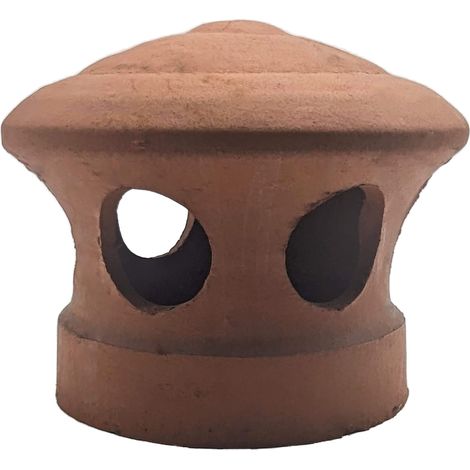 DMS – Lanterne de toiture rouge en terre cuite – Passage d'air 125 mm – Finition résistante aux intempéries – Compatible tuiles à douille