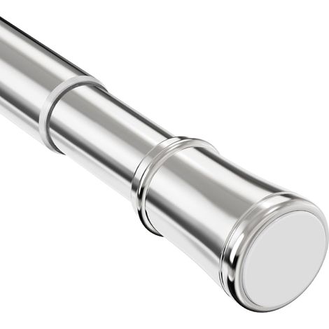 Barre de douche extensible en acier inoxydable 48-70 cm - Ne rouille pas - Argenté (1/5)
