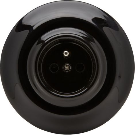 Girard Sudron – Prise de courant rétro porcelaine noire – 2 pôles – 16A – Indice de protection IP20 – Pour installation intérieure (1/3)