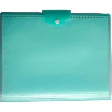 A3 Transparent Document Folder with Multiple Pockets and Buckle Lock, for Office and School Students (1/5)