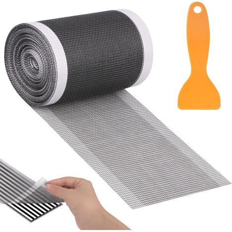 Filtre de douche - Filtre à cheveux - Autocollant anti-salissures - Anti-obstruction - Pour cuisine, salle de bain - 7 cm x 10 m (1/5)