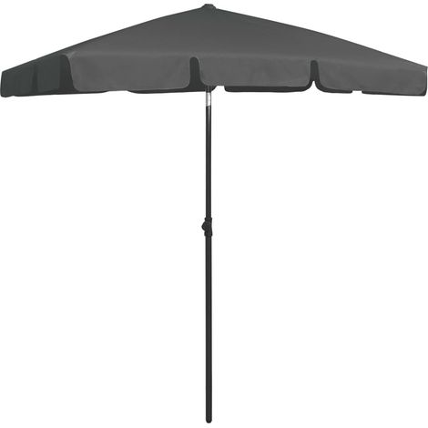 Maison Exclusive - Parasol de plage anthracite 180x120 cm