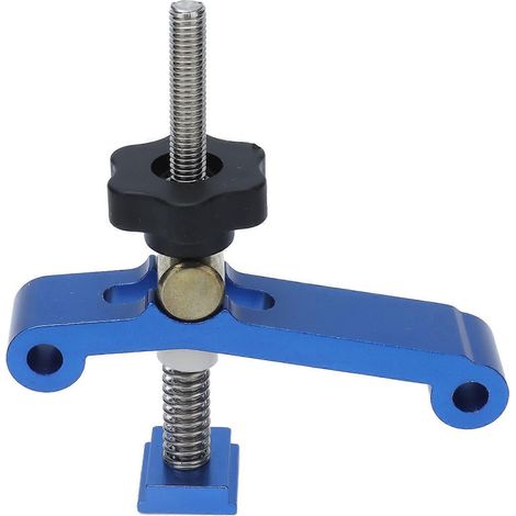 Pince de fixation bleue pour rail en T, pince de maintien pour fraiseuse CNC, pour le travail du bois et la fixation de pièces métalliques