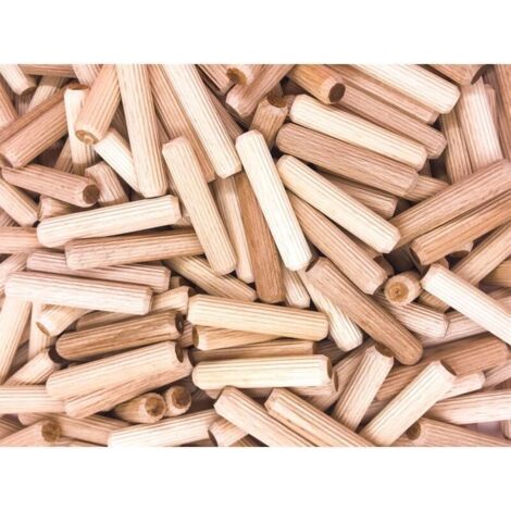 400 pcs of wooden dowel 8 mm x 40 mm - solid beech wood dowel ideal for wood milling cutter - suitable for drilling template/drilling guide (1/4)