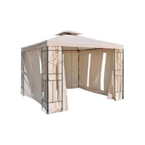 Seitenteile zu Pavillon 62298 beige, 2er Set, 1x Fenster