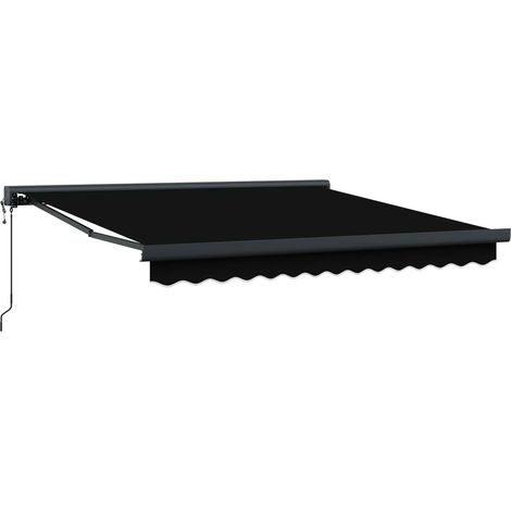 Maison Exclusive - Tenda da Sole Nero 300 x 250 x 165 cm Poliestere e Alluminio