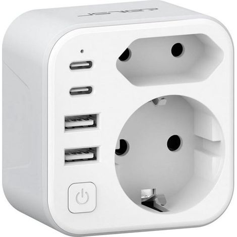 Adattatore da viaggio con porte USB-C e USB-A per Australia e Cina (1/5)