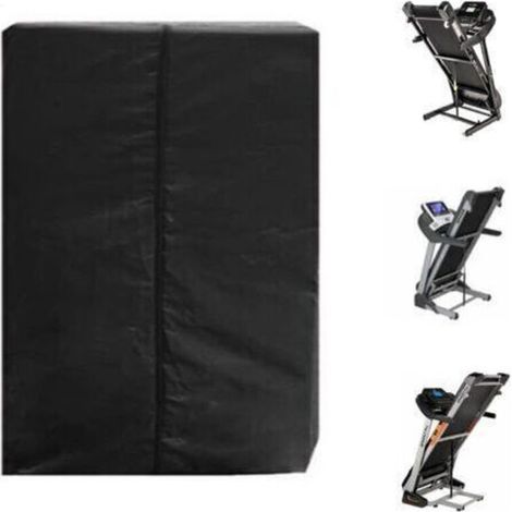 bâche pour voiture,Housse de Tapis de Course Pliable, Housse Anti poussière Pliable pour Tapis de Course 210D Coupe-Vent, imperméable à la Pluie, bâche en Tissu Oxford，95×75×160cm，noir