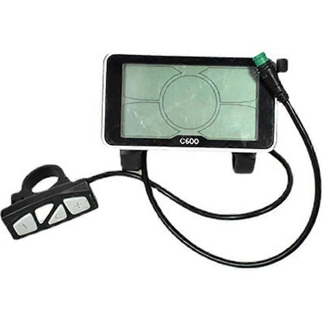 Protocole 5S 24V 36V 48V Écran LCD C600 de 4 pouces pour vélo électrique, avec fonction étanche. (1/5)