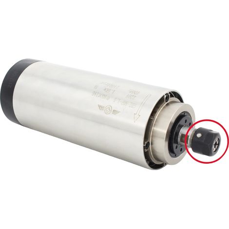 Motor de husillo, 1,5 kW de potencia, diseño refrigerado por aire, solo un husillo. (1/2)
