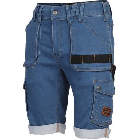 Bermuda de Travail Bolt - Taille 44 - Bleu - Résistant et Confortable - D-Work