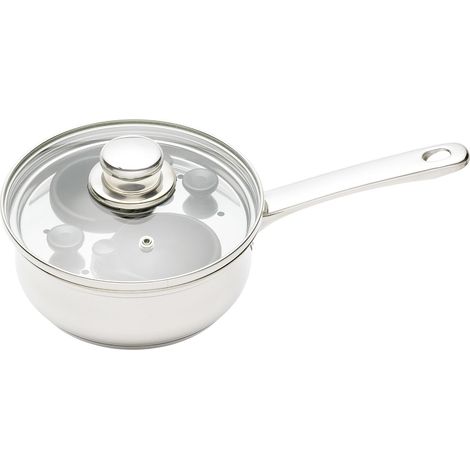 Non-Stick Induction-Safe 2-Cup Egg Poacher / Sauté Pan, 16 cm (6.5") (1/4)