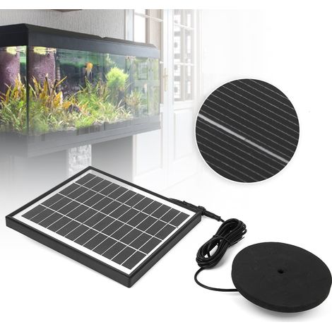 Solarbetriebene Springbrunnenpumpe 12V 5W, Solarbetriebene Sauerstoffpumpe für Aquarien (1/5)