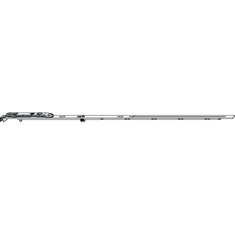 MACO MM Stulpflügelgetriebe fix iS Beschlagsnut FFH 431-660 mm silber (202873) (1/2)