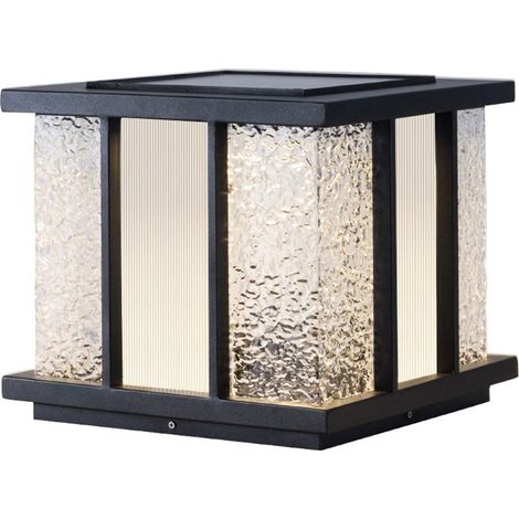 Pilier Lumineux LED Moderne pour Clôture Et Pont. Lampadaire Vintage Étanche IP54 À Montage sur Jetée Luminaire De Poteaux avec Télécommande Tricolor Gradation Lanterne De Jardin Classique (1/5)