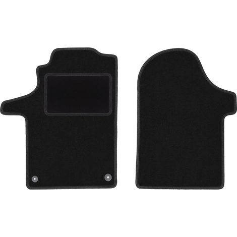 Alfombrillas delanteras para Toyota Corolla Verso II de 7 plazas (2004-2009), color negro.