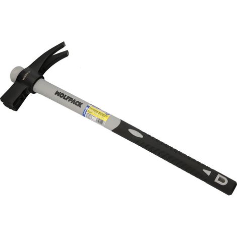 martillo encofrador magentico fibra vidrio mango fibra vidrio con empuñadura antideslizante. 700 gramos 50 cm.