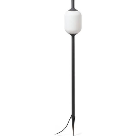 Faro SAIGON - Lampada da terra per esterni Spike bianca, E27, IP65 (1/5)