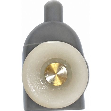 Rolle ROU23, ausklappbar, für Glas 6mm D.24mm Ep.34mm grau (1/2)