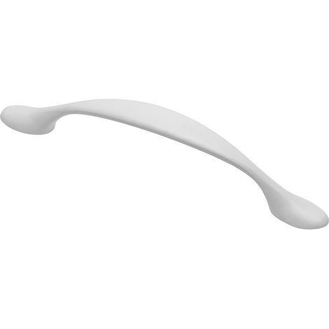 Türgriff Möbelgriff Schrankgriff Schrankknauf aus Metall 96mm Weiss (1/2)
