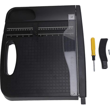 A4-Papierschneider, 30,5 cm Schnittbreite, Kapazität für 12 Blatt, tragbarer Papierschneider im Letter-Format für Büro und Schule