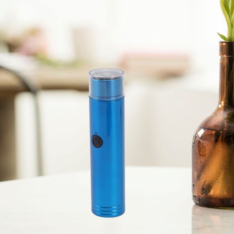 Mini-USB-wiederaufladbarer elektrischer Haartrimmer für Herrenbart und -haar, tragbar für unterwegs [Miniatur-Elektrotrimmer] [ABS + Edelstahl] [70 g] [USB-Kabel + Bürsten + Aufbewahrungstasche]