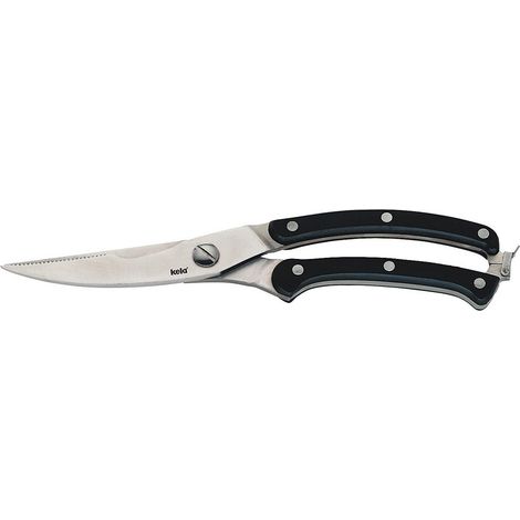 Tijeras para aves Boca / Kela de 24,5 cm, color negro acero. (1/2)