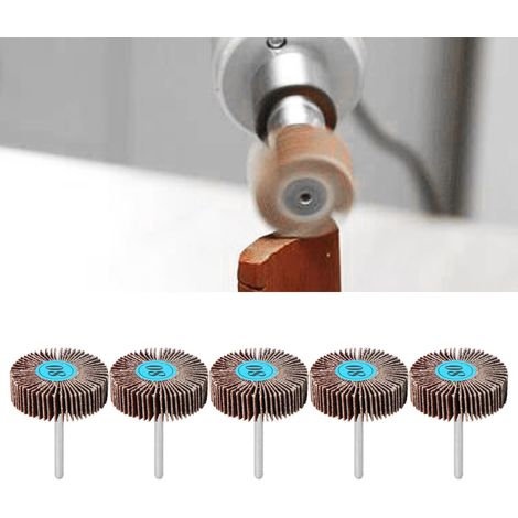 Lot de 10 disques à lamelles de ponçage et de polissage pour meuleuse électrique rotative (1/5)