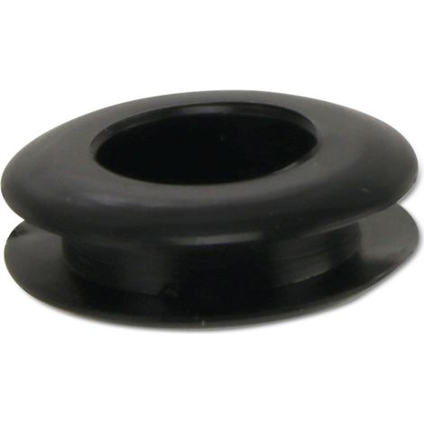 Passe-câbles KSS PVC souple, noir, épaisseur de plaque 3,4, diamètre du trou 10,5, fermé, 1 pièce (1/2)
