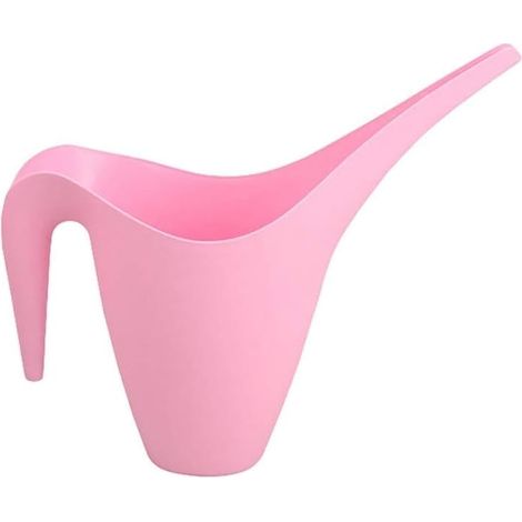 QAZQA Haute Talons Arrosoir Long Bec arrosoir arrosoir en Plastique Bouilloire Arrosoir for Jardin Plantes et de Fleurs, 1L (Color : Pink) (1/5)