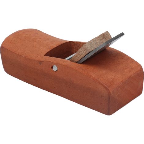 Mini rabot à bois, bloc en bois de santal rouge, lame en acier, rabot manuel d'ébavurage (1/5)