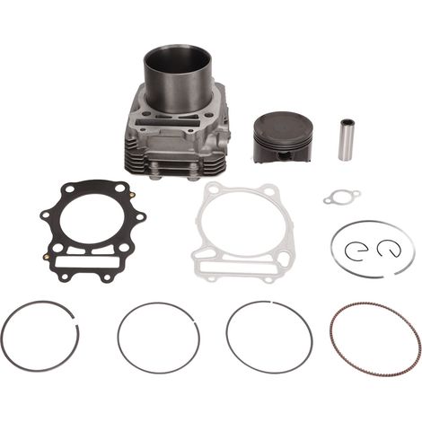 GARRYFIZH Kit de joints, segments et chemises de piston pour Suzuki Eiger 400 2002‑2007 alliage d‘aluminium 09381 20004