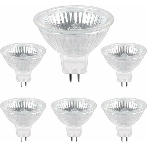 CCYKXA Halogen Bulb Pack of 6 GU5.3 35W 12V, 400lm Warm White 2700K Dimmable, MR16 Halogen Spot Bulb