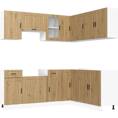 Maison Exclusive - Mueble de cocina Porto 11 piezas artesanal rob (1/5)