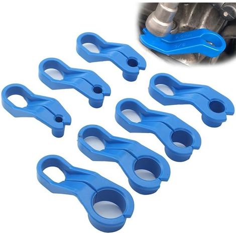 Outil de déconnexion de conduite de climatisation en 7 pièces, outil d'extraction de conduite de liquide de refroidissement, de transmission et de carburant pour automobile (1/5)